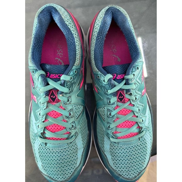 Asics GT-2000 4 Women's Running Shoes Size 8.5 Aqua Green - Picture 10 of 11